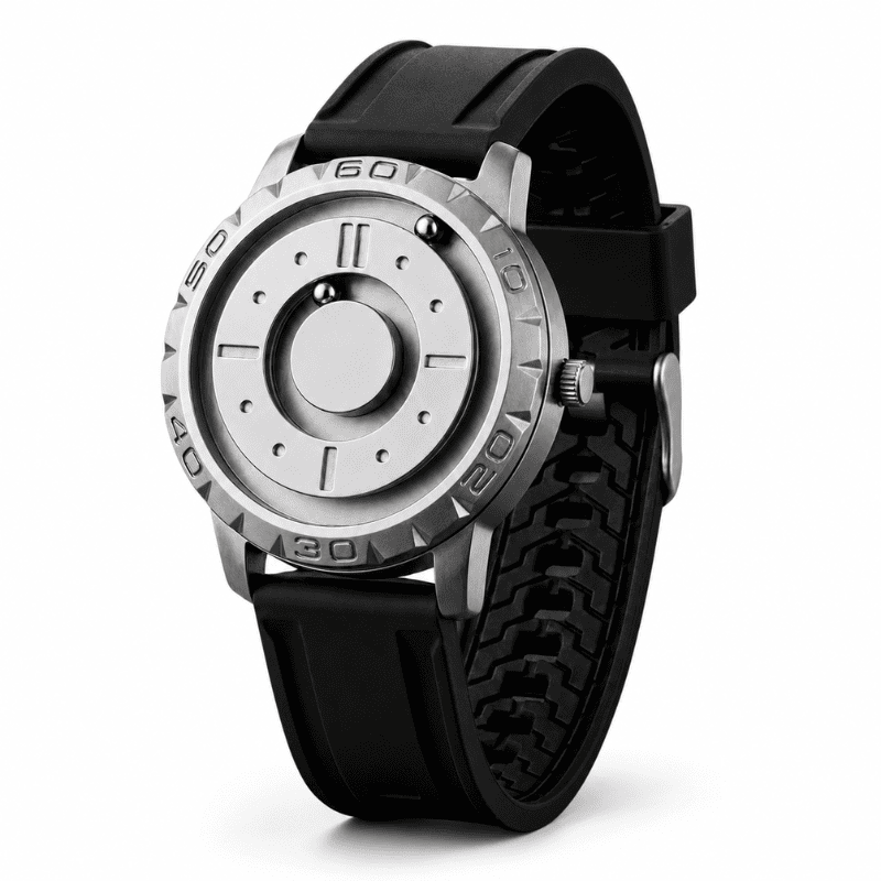 Relógio Magneto White Silicone