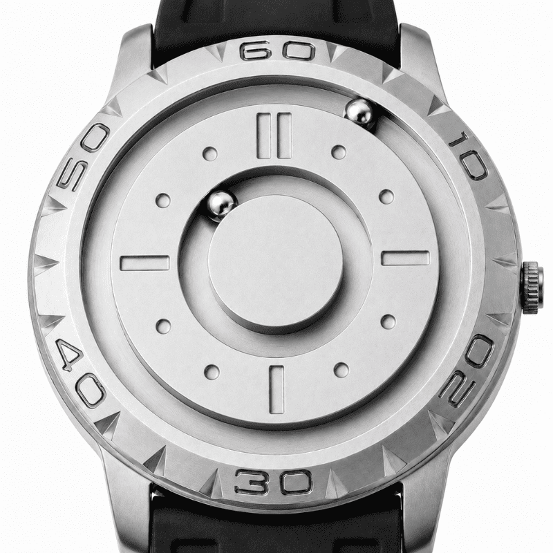 Relógio Magneto White Silicone