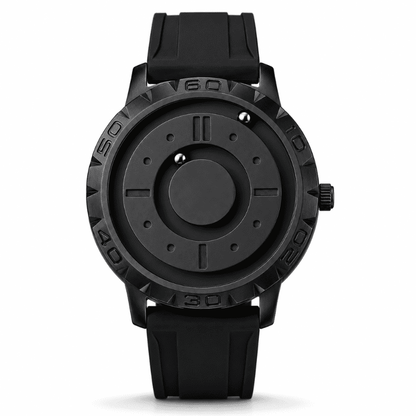 Relógio Magneto Black Silicone