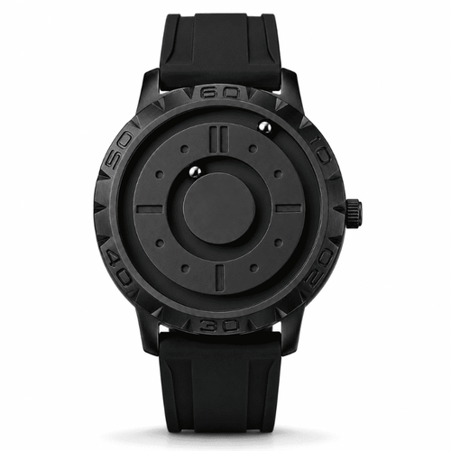 Relógio Magneto Black Silicone