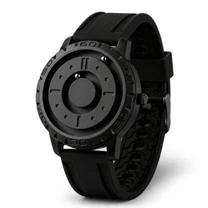 Relógio Magneto Black Silicone