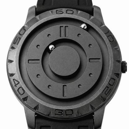 Relógio Magneto Black Silicone