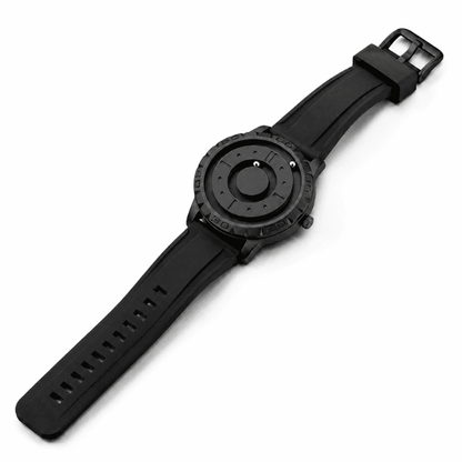 Relógio Magneto Black Silicone