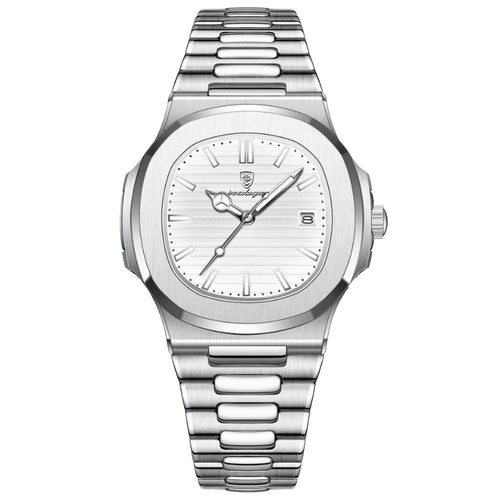 Relógio Poedagar Nautilus Classic Branco — Aço Inoxidável