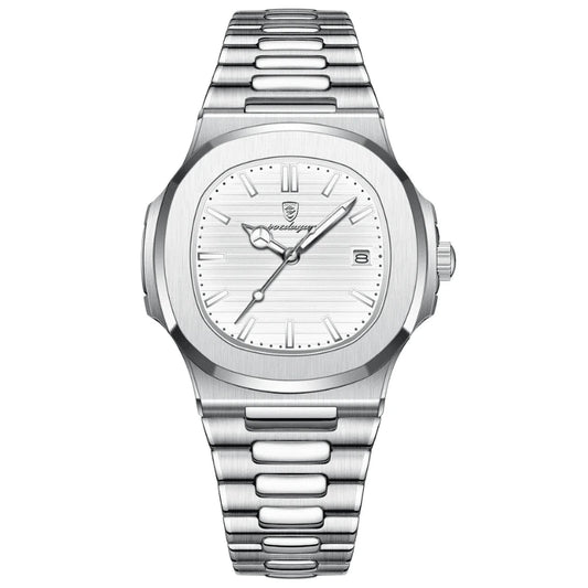 Relógio Poedagar Nautilus Classic Branco — Aço Inoxidável