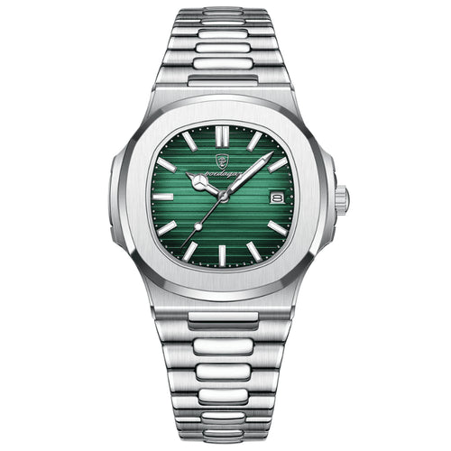 Relógio Poedagar Nautilus Classic Verde — Aço Inoxidável