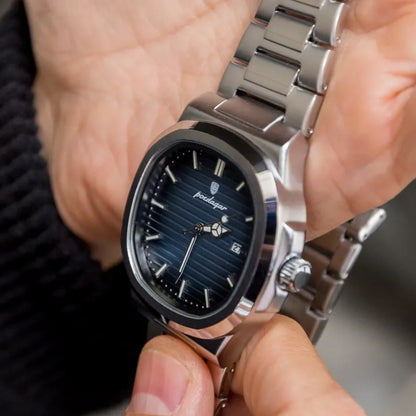 Relógio Poedagar Nautilus Classic Azul— Aço Inoxidável
